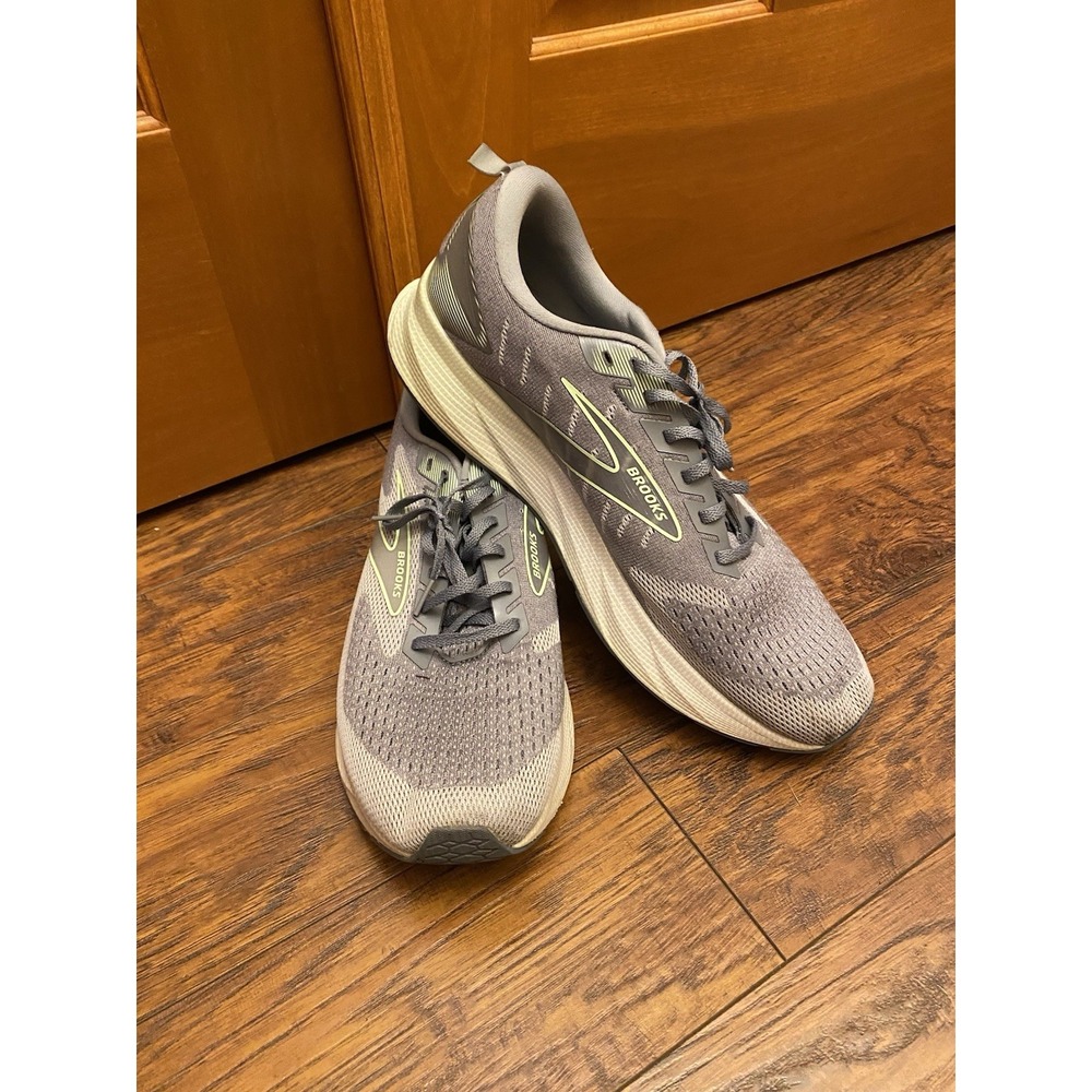 Brooks Levitate 6 Gray Size 14 Running Athletic Shoes Sneakers Green Men's